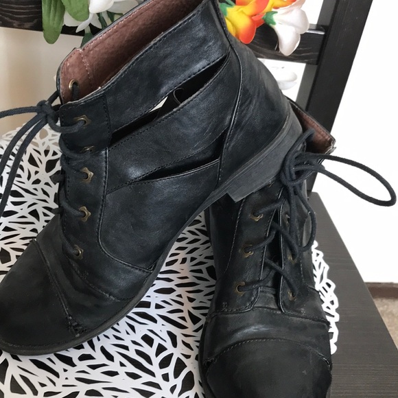 Black Ankle Boots - Picture 2 of 5